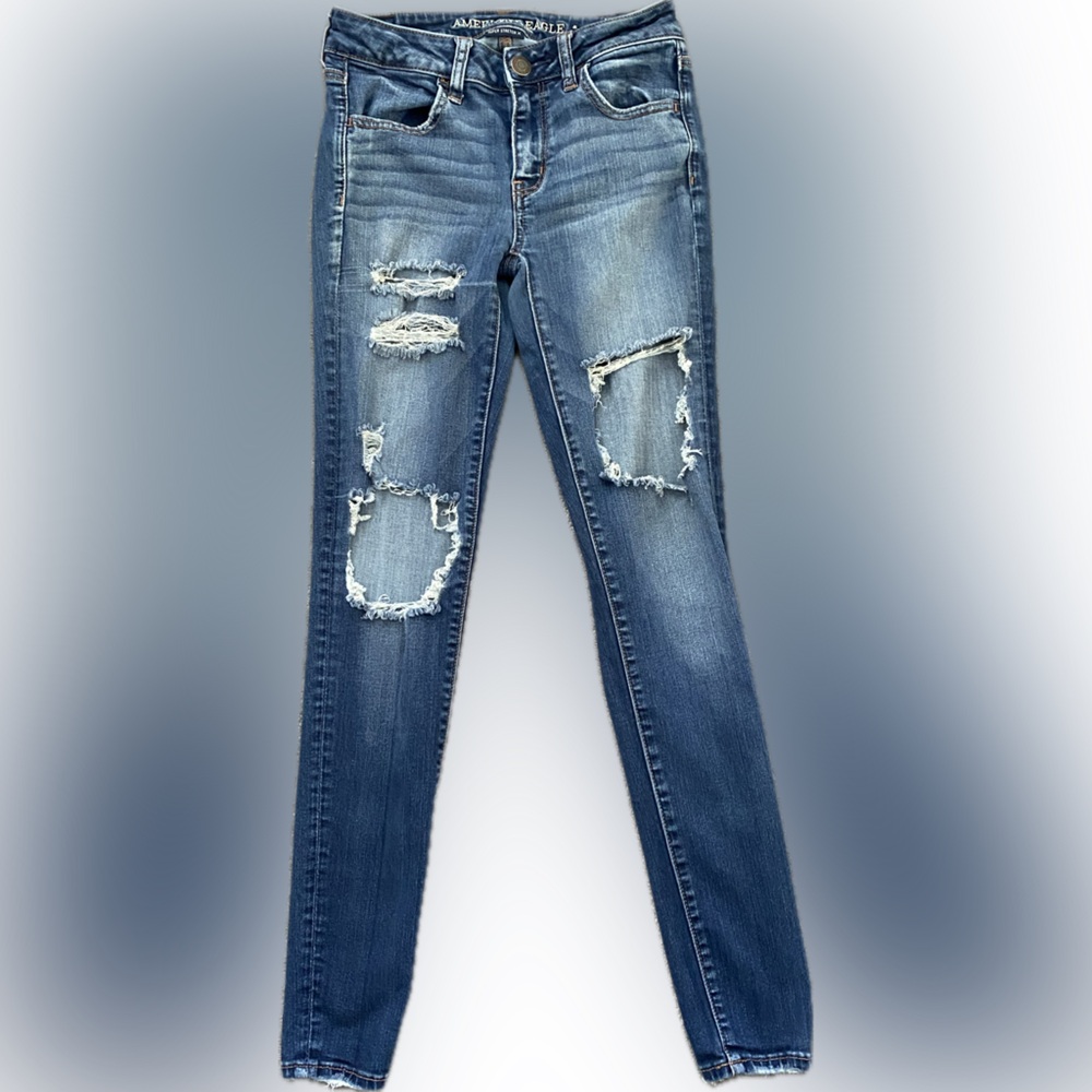 American Eagle Super Stretch X Jegging Size 4 LONG
